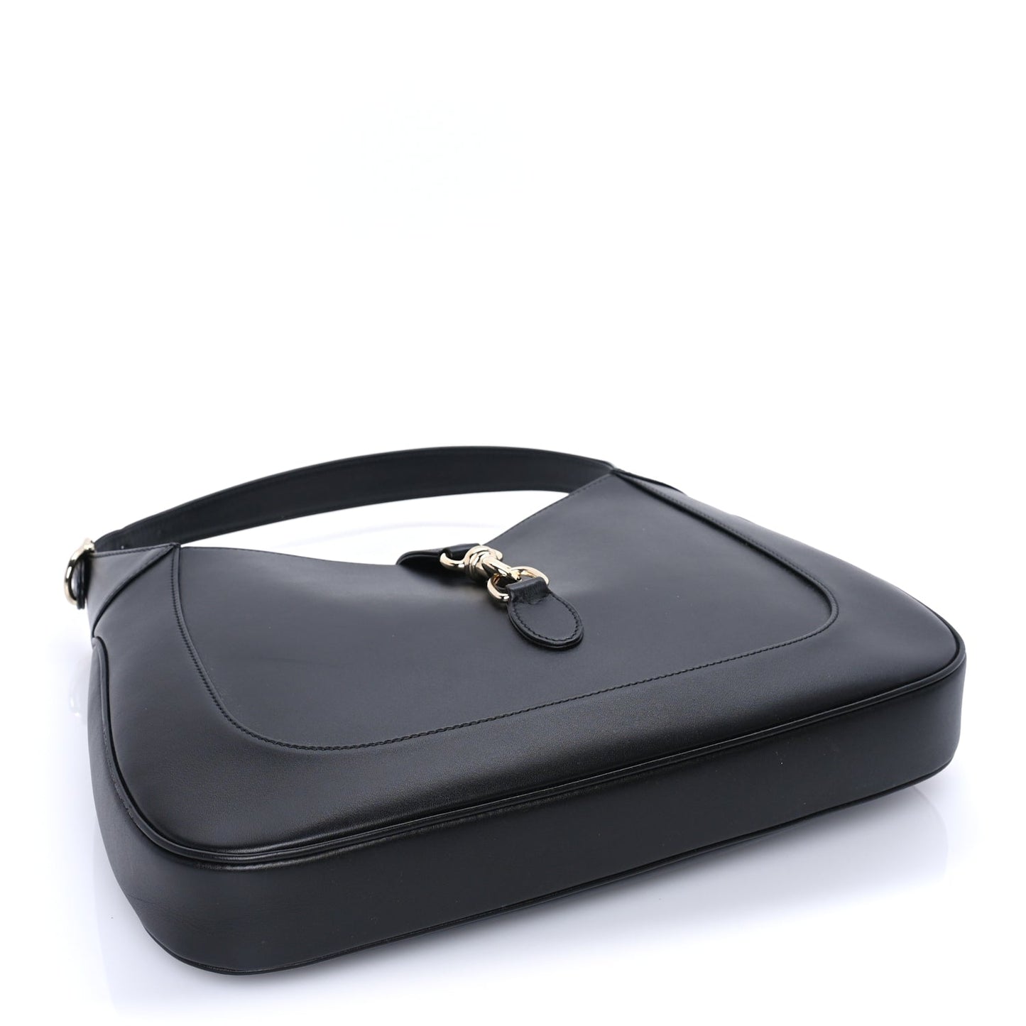 Gucci Boarded Dyana Lux Calfskin Medium Jackie 1961 Hobo  Black