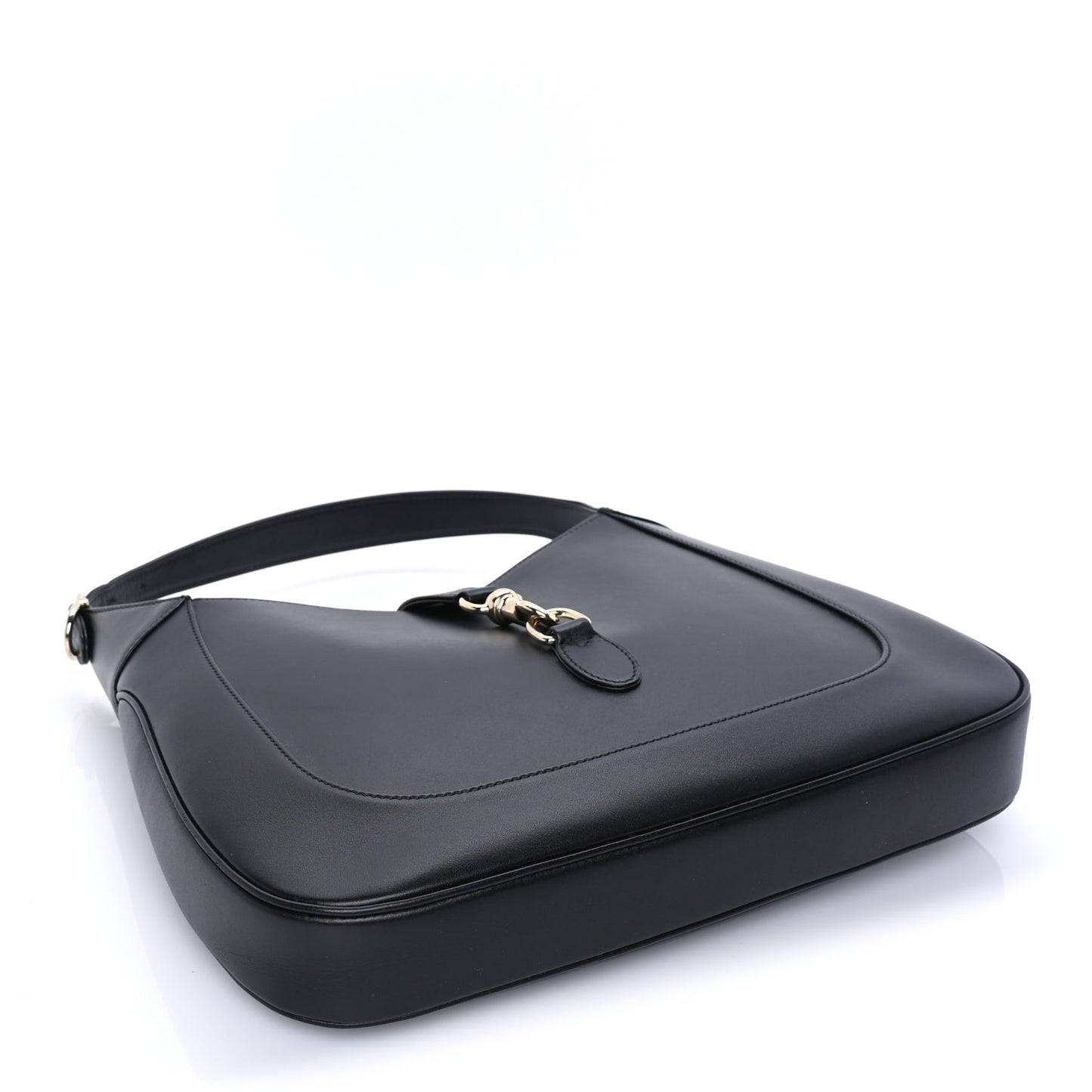 Gucci Boarded Dyana Lux Calfskin Medium Jackie 1961 Hobo  Black
