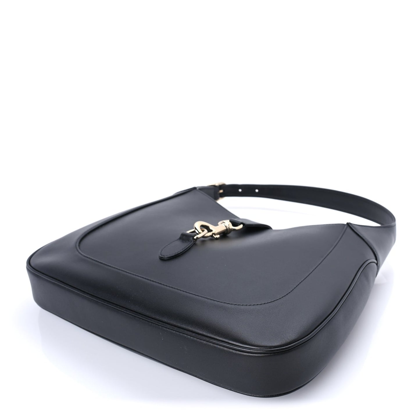 Gucci Boarded Dyana Lux Calfskin Medium Jackie 1961 Hobo  Black