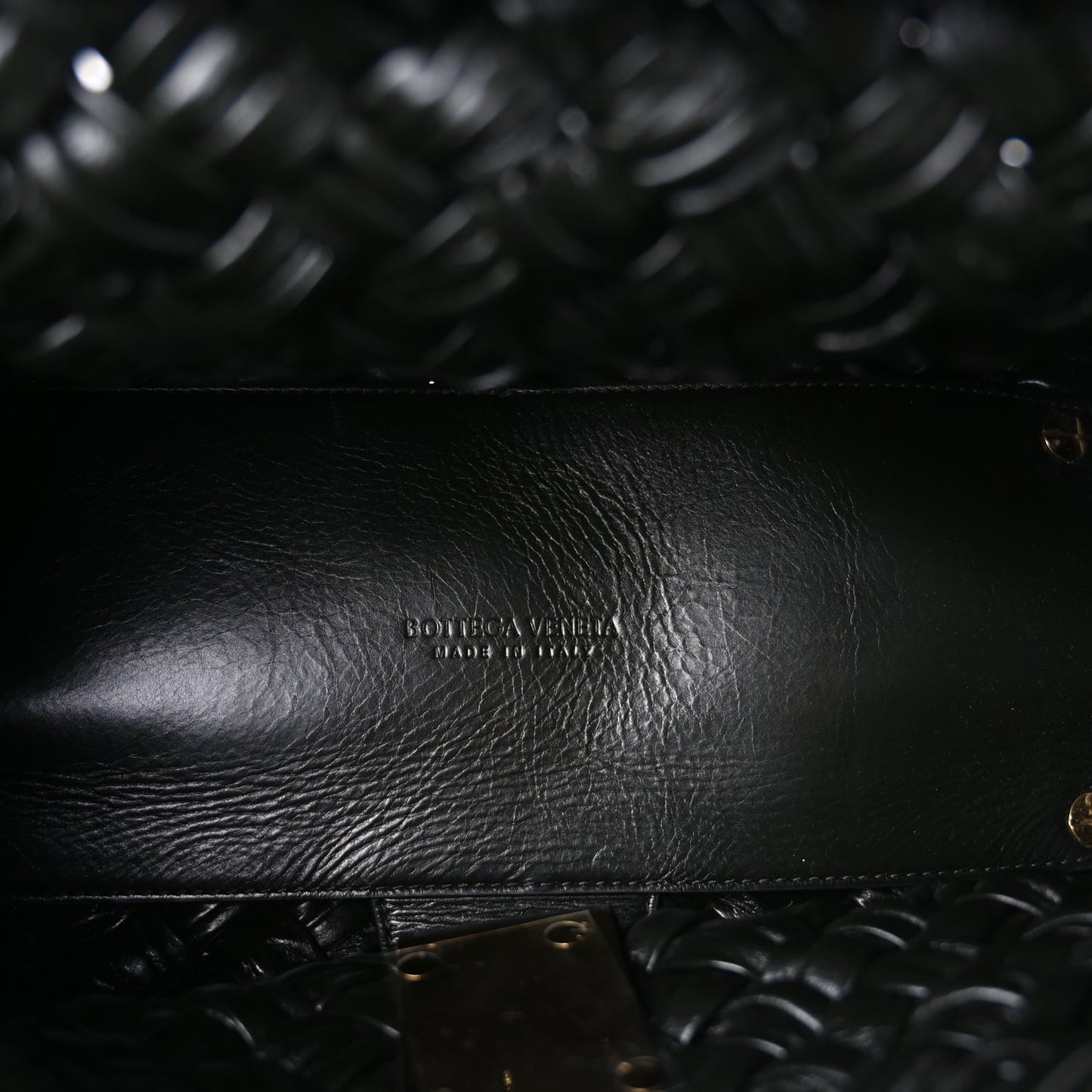Bottega Veneta Calfskin Intreccio Desiree Shoulder Bag Dark Green