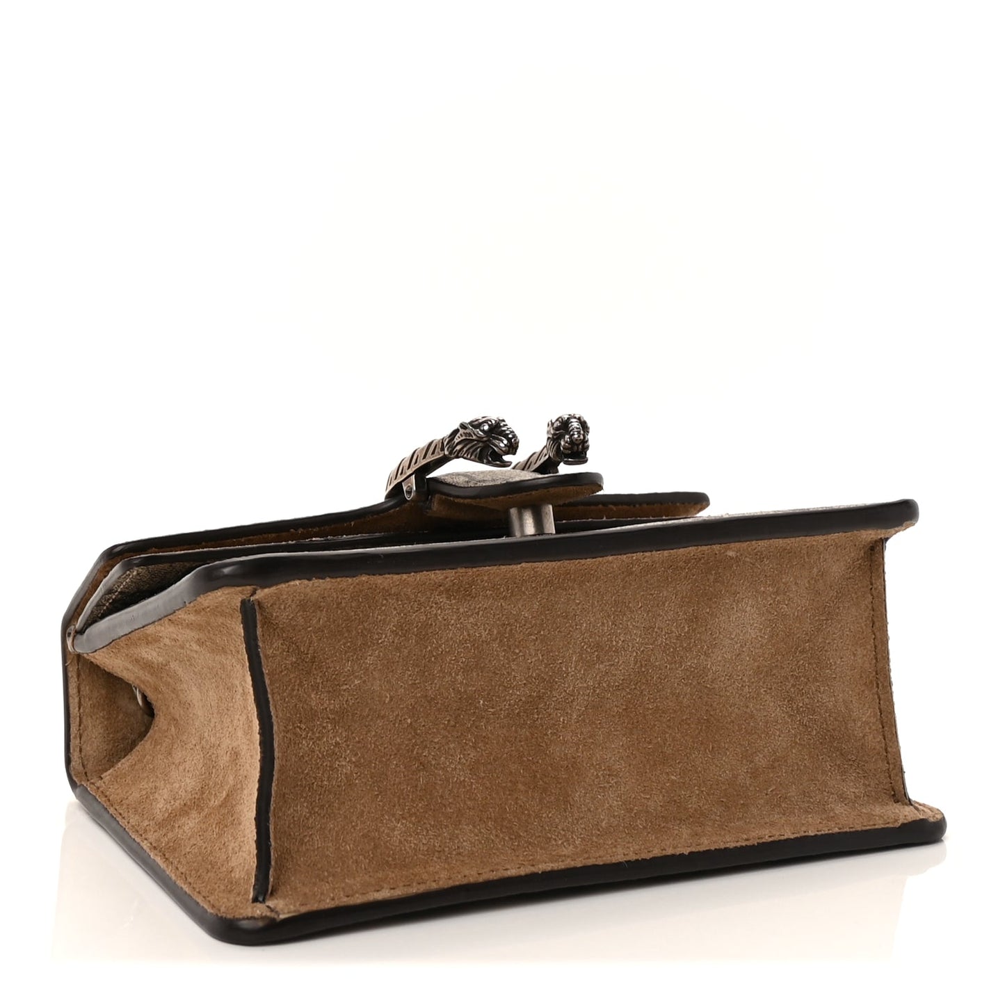Gucci Supreme Monogram Mini Dionysus Top Handle Bag  Taupe
