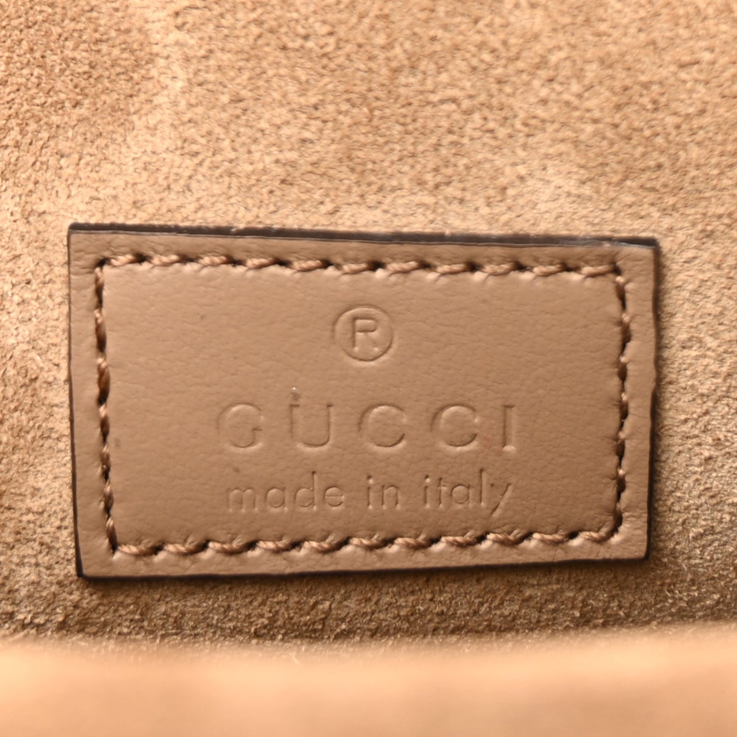 Gucci Supreme Monogram Mini Dionysus Top Handle Bag  Taupe