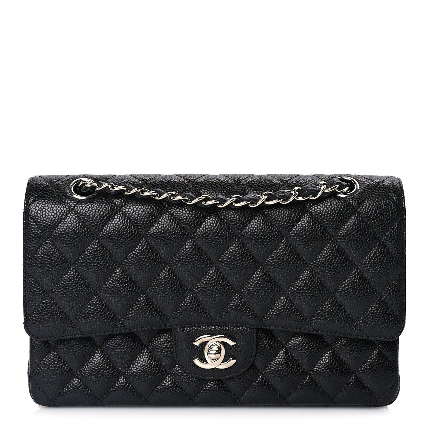 Chanel Caviar Quilted Medium Double Flap Black