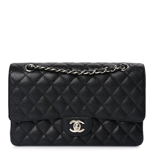 Chanel Caviar Quilted Medium Double Flap Black