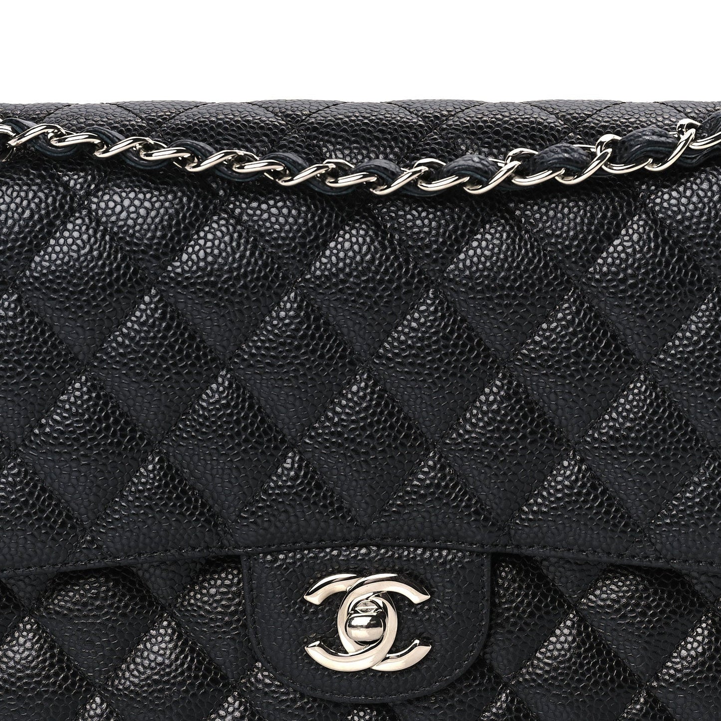 Chanel Caviar Quilted Medium Double Flap Black
