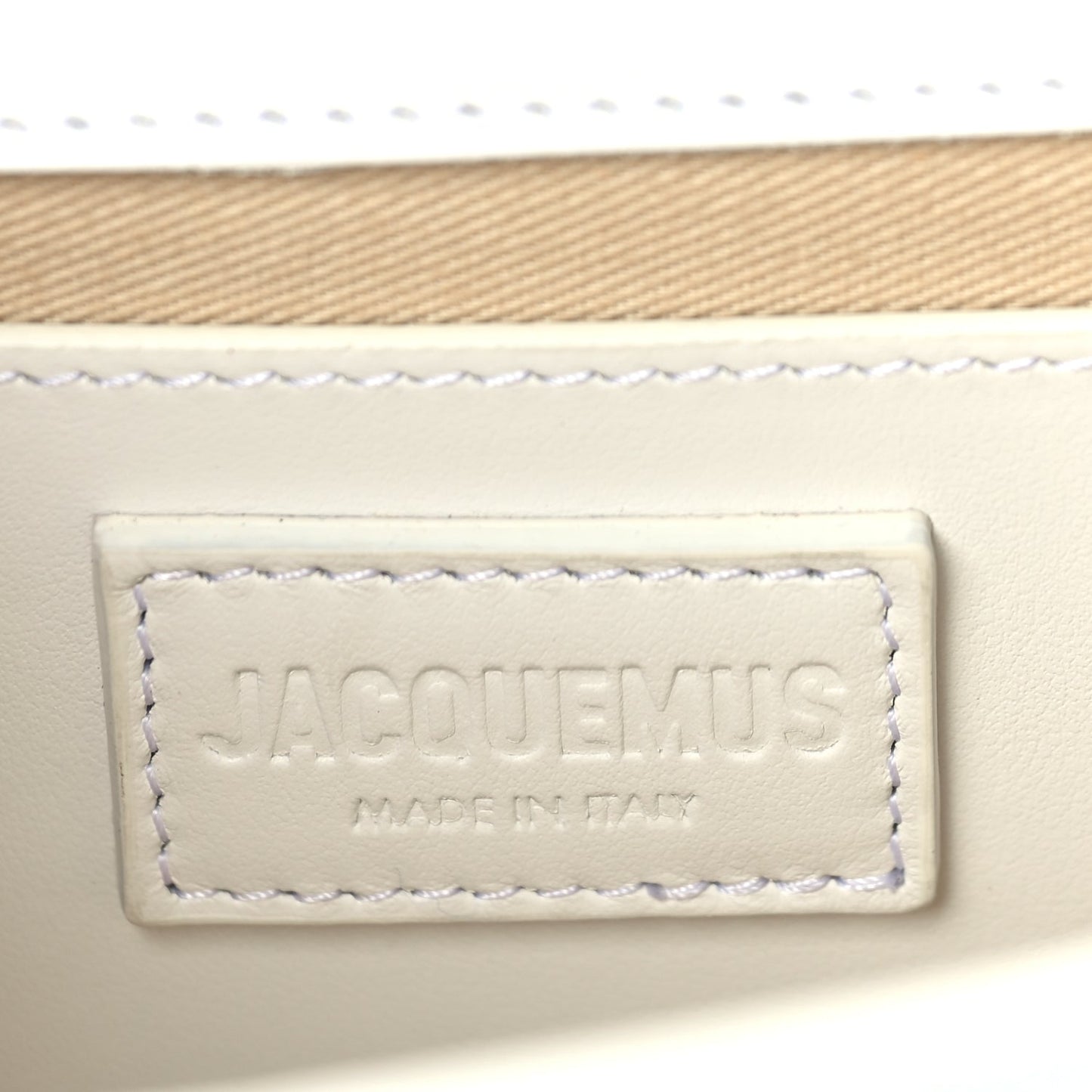 Jacquemus Smooth Calfskin Le Grand Bambino White