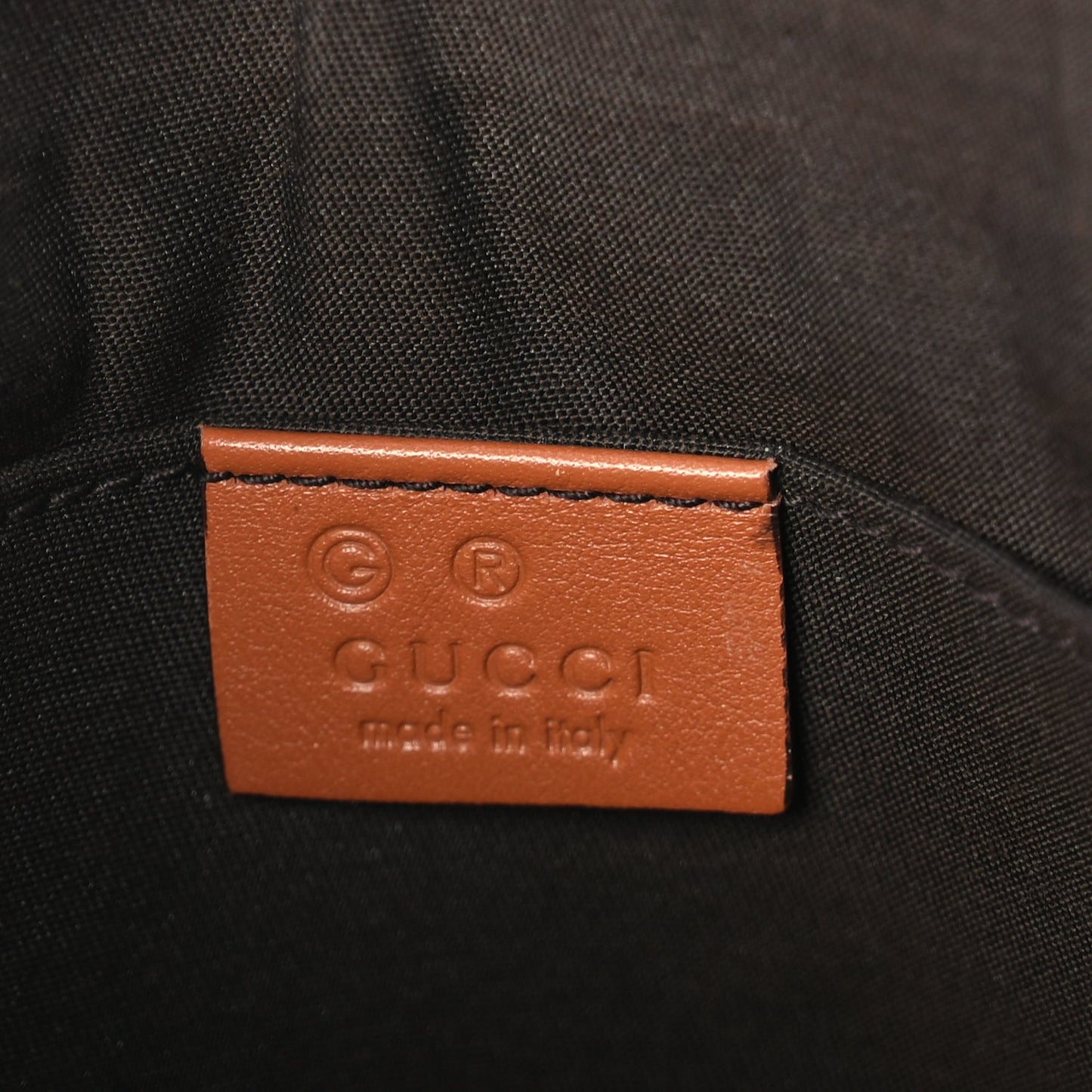 Gucci Guccissima Crossbody Messenger Bag Brown