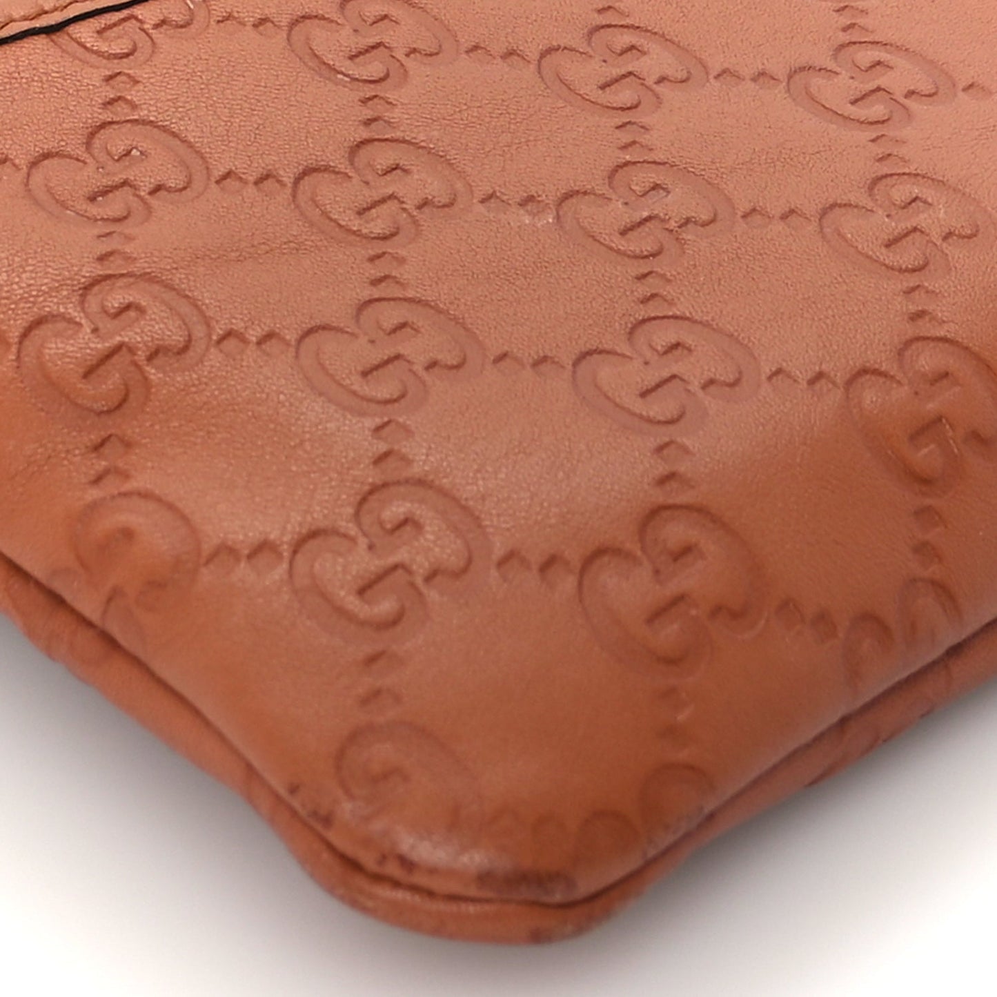 Gucci Guccissima Crossbody Messenger Bag Brown