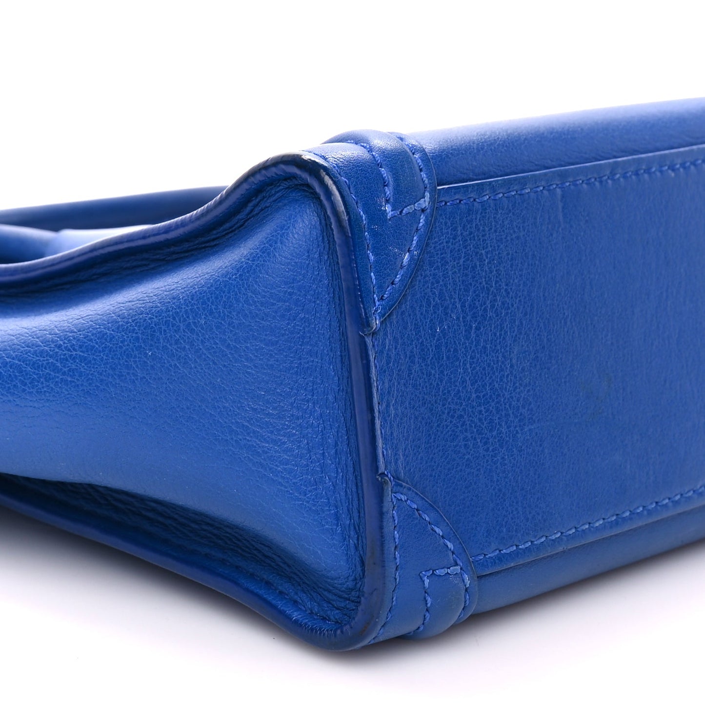 Celine Smooth Calfskin Nano Luggage Royal Blue