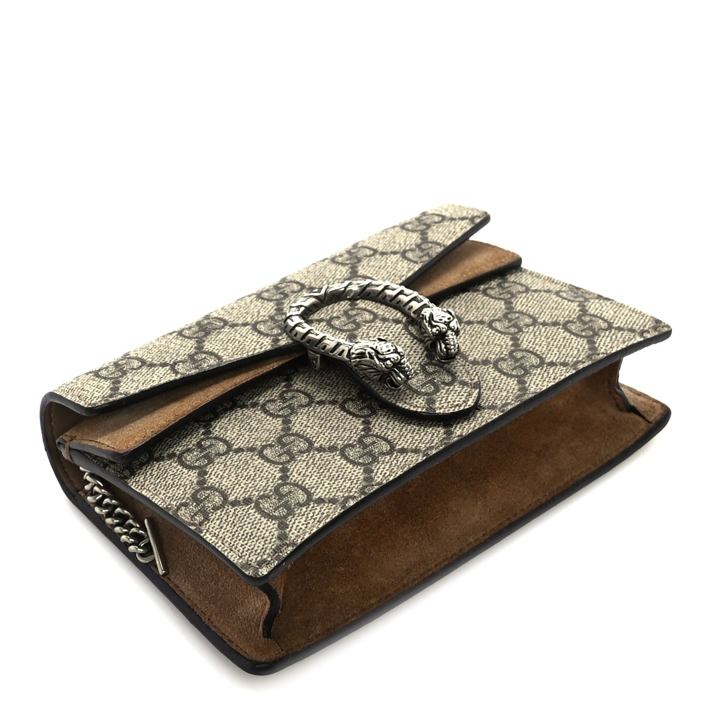 Gucci GG Supreme Monogram Super Mini Dionysus Shoulder Bag  Taupe