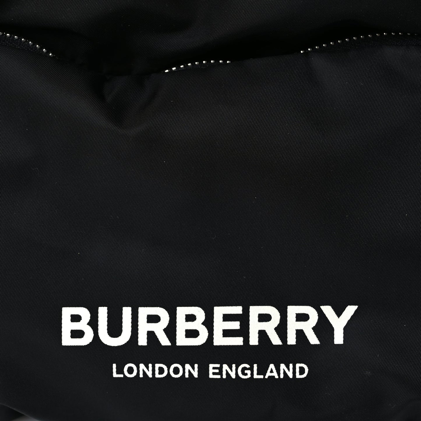 Burberry Nylon Logo Print Medium Rucksack Backpack Black
