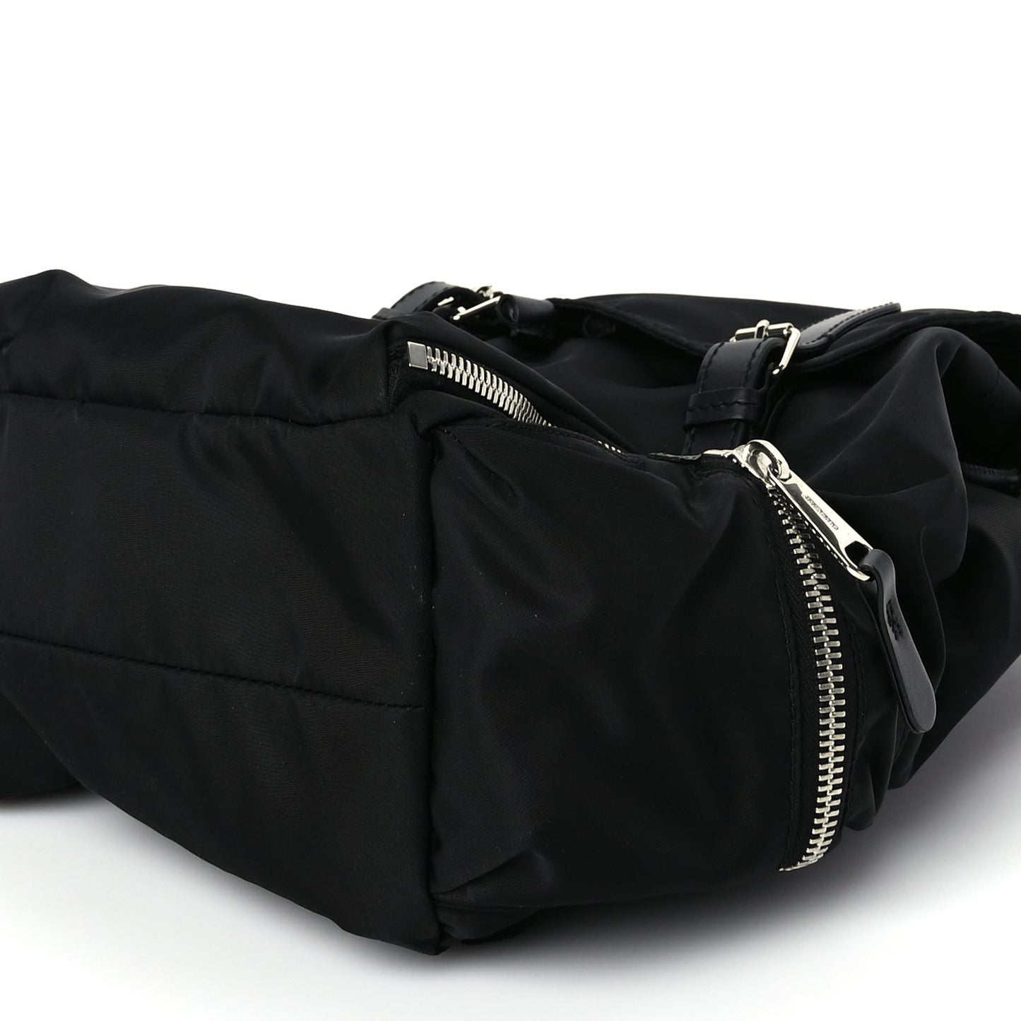 Burberry Nylon Logo Print Medium Rucksack Backpack Black