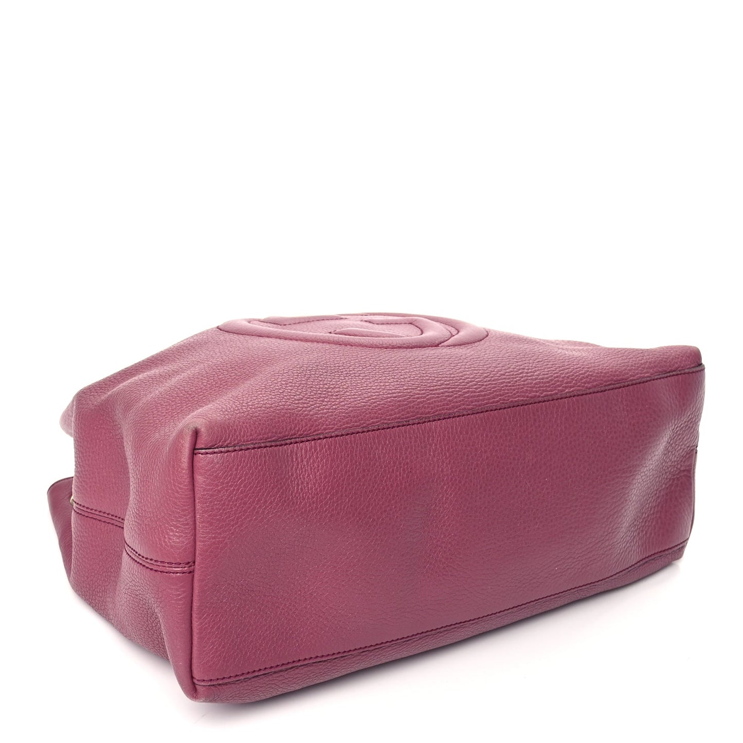 Gucci Pebbled Calfskin Medium Soho Chain Shoulder Bag Peonia Flower