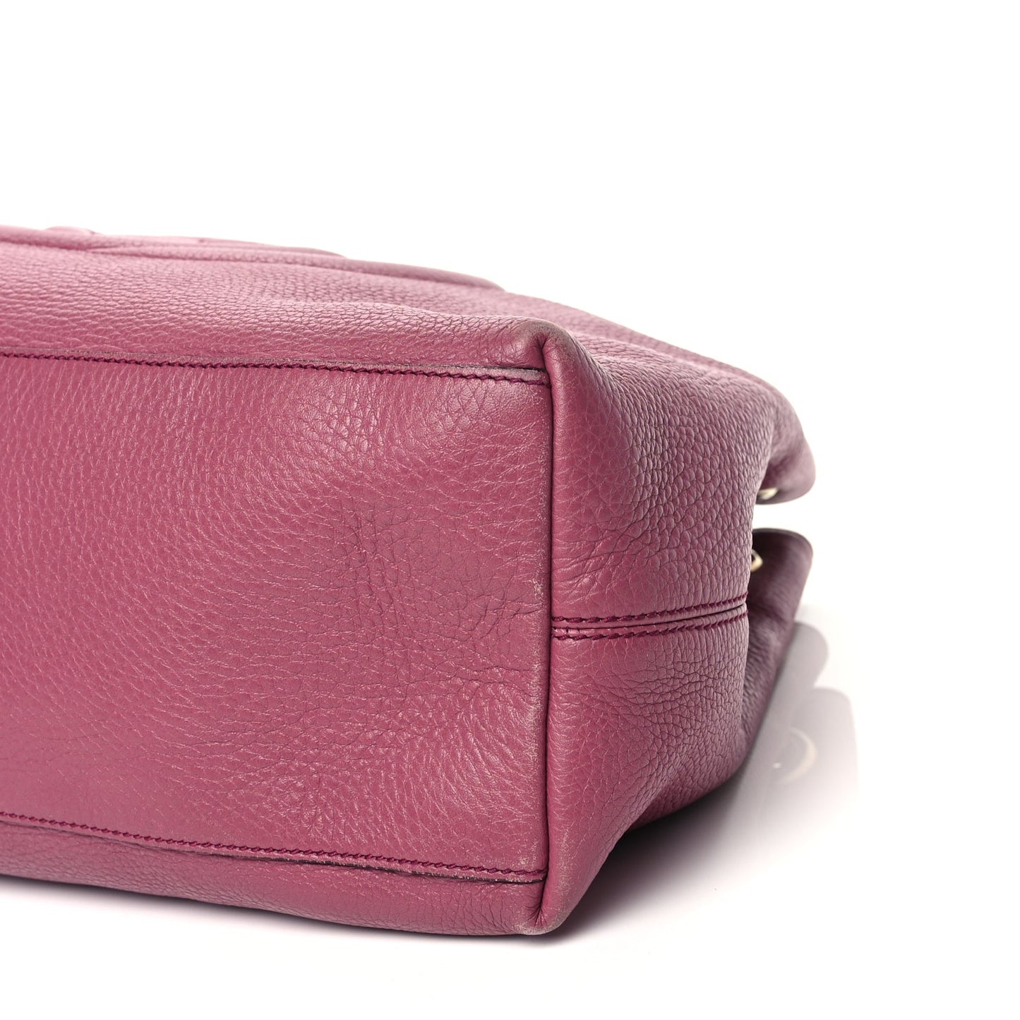 Gucci Pebbled Calfskin Medium Soho Chain Shoulder Bag Peonia Flower