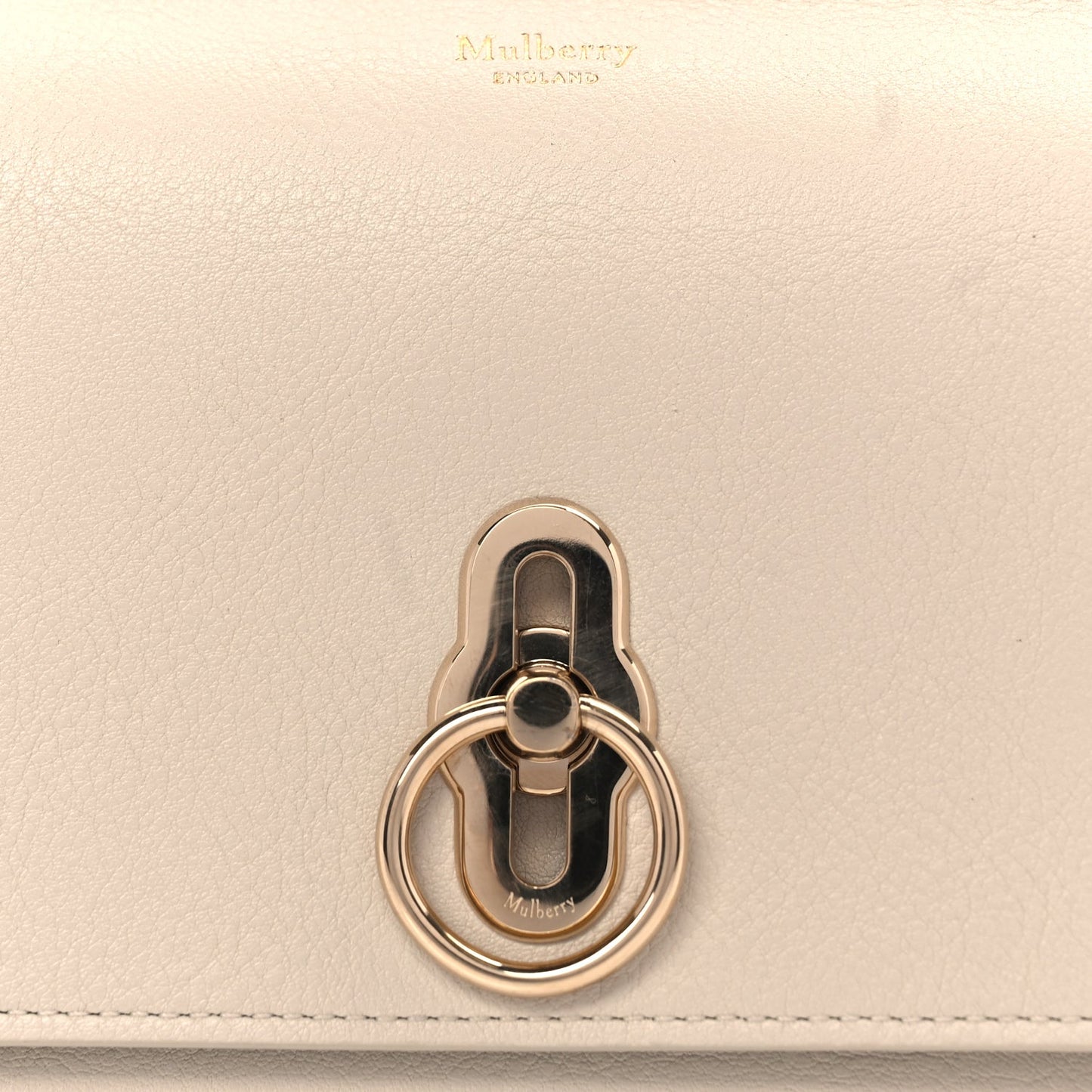 Mulberry Silky Calf Amberley Convertible Clutch Chalk