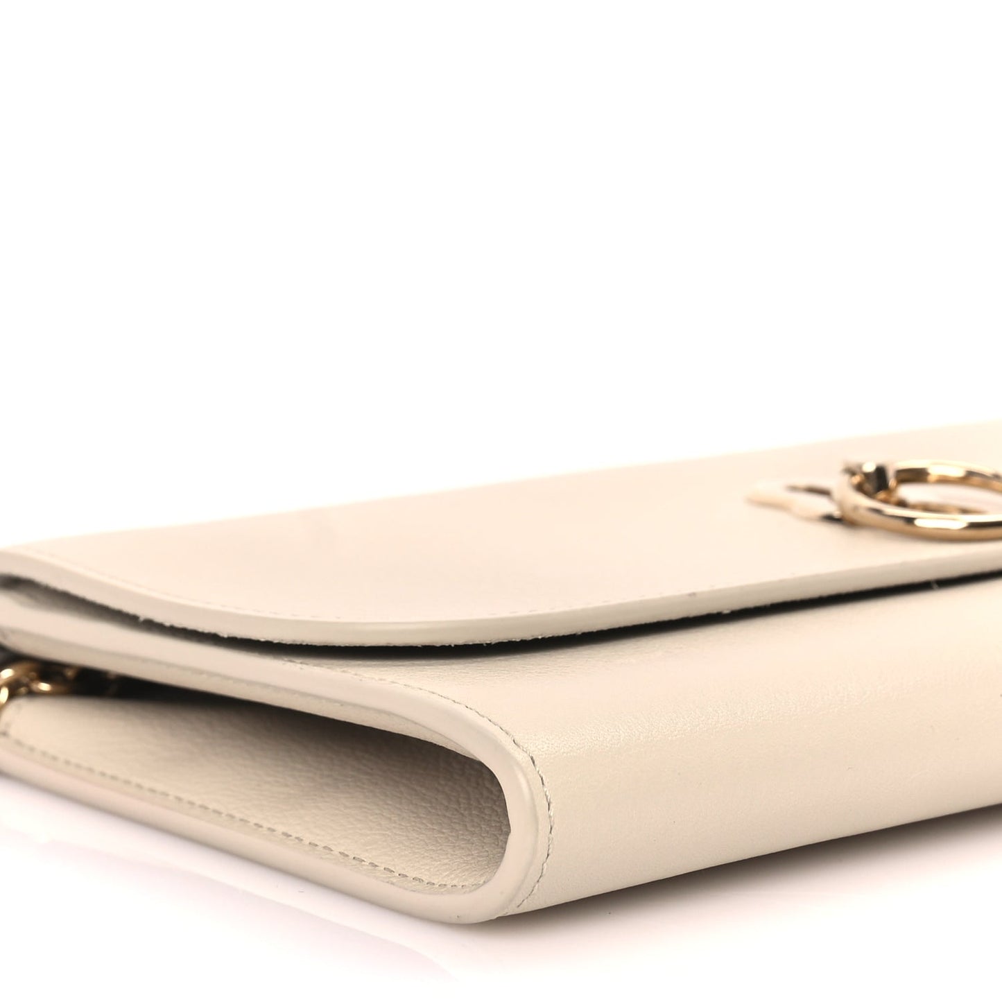 Mulberry Silky Calf Amberley Convertible Clutch Chalk