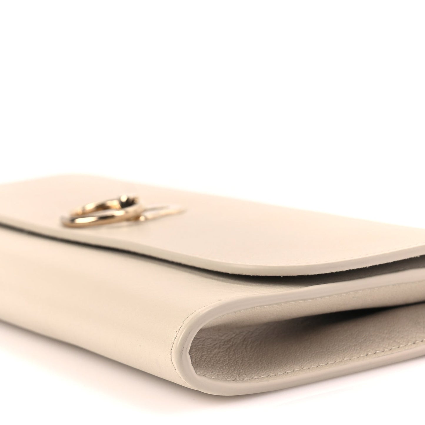 Mulberry Silky Calf Amberley Convertible Clutch Chalk