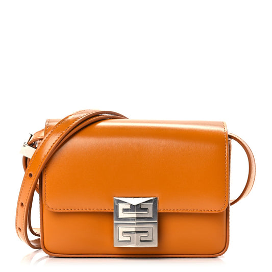 Givenchy Box Calfskin Small 4G Shoulder Bag Orange