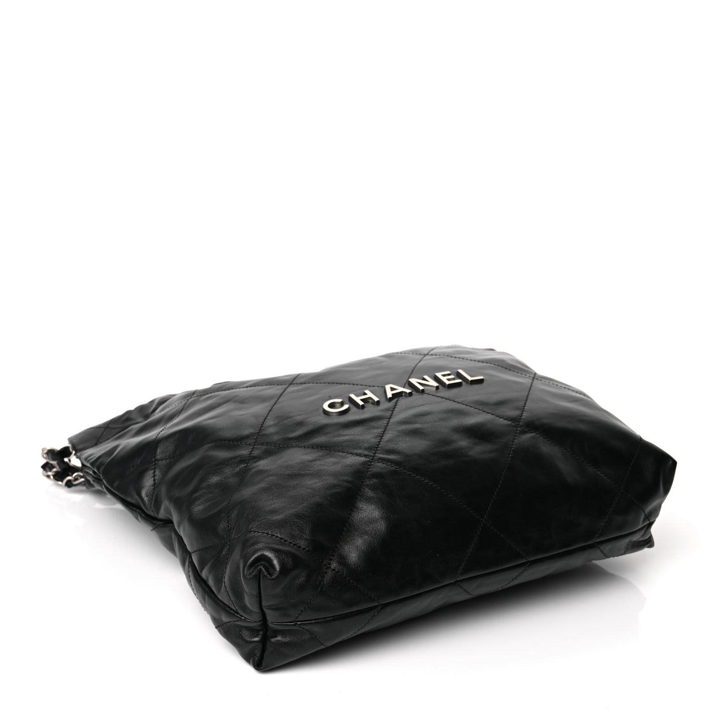Chanel Shiny Calfskin Quilted Small Chanel 22 Black