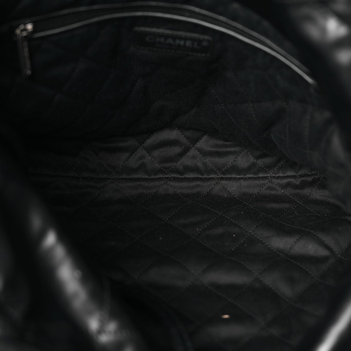 Chanel Shiny Calfskin Quilted Small Chanel 22 Black