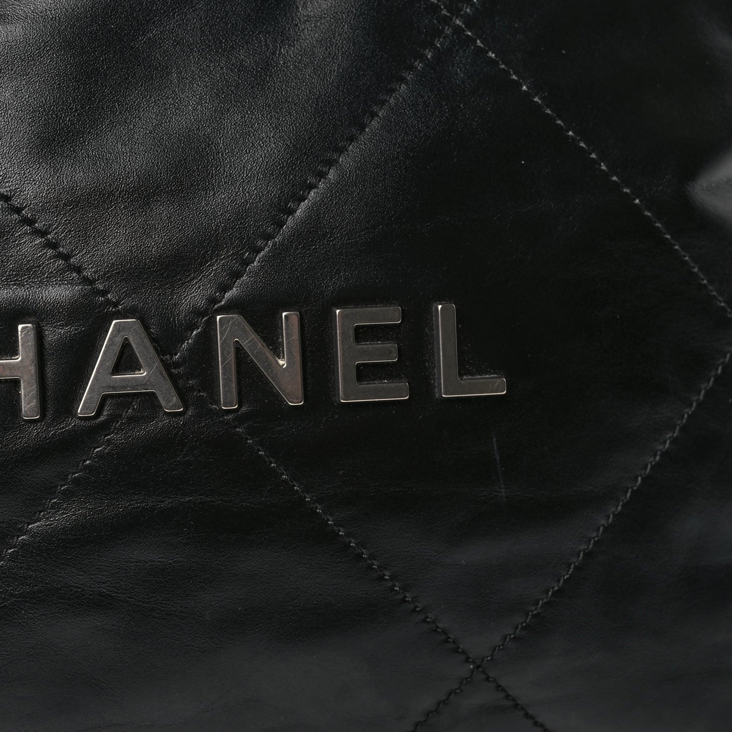Chanel Shiny Calfskin Quilted Small Chanel 22 Black