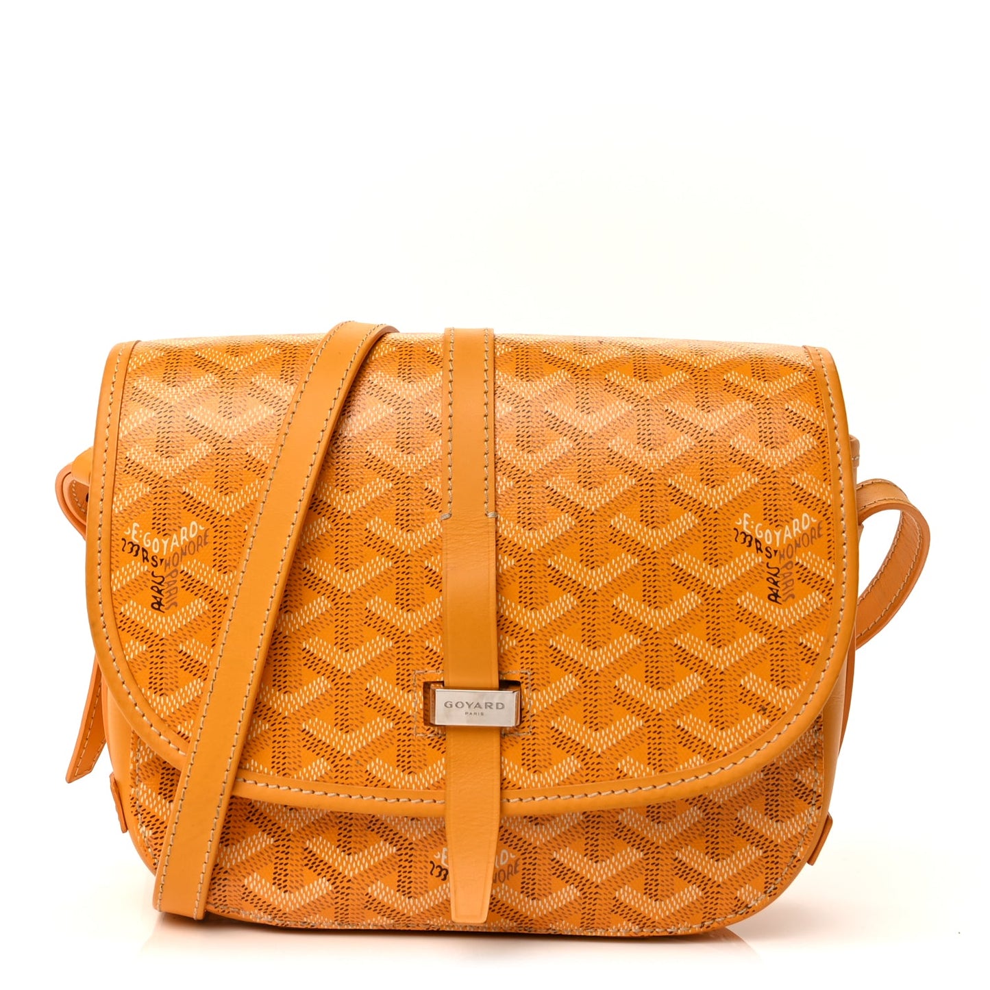 Goyard Goyardine Belvedere II PM Messenger Bag  Yellow