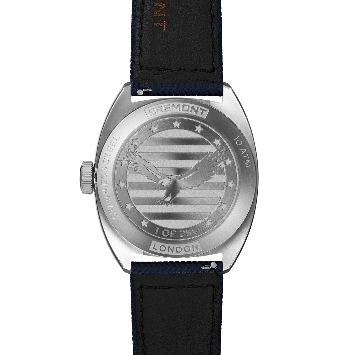 Terra Nova 40.5mm Jumping Hour 1776 Leather Strap
