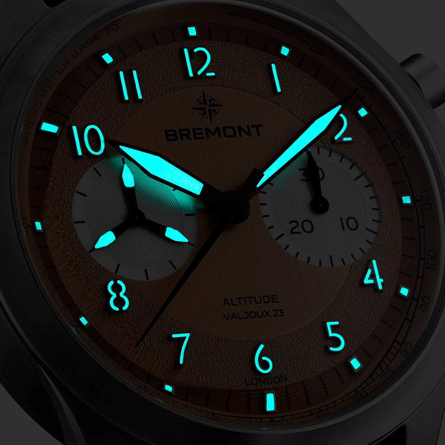 Altitude Chronograph Pulsograph Valjoux 23