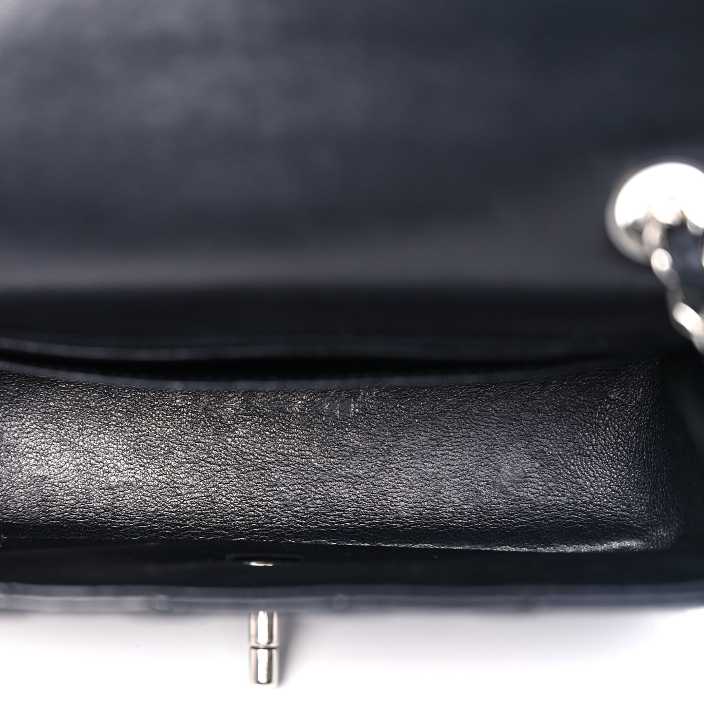 Chanel Lambskin Quilted Mini Rectangular Flap Black