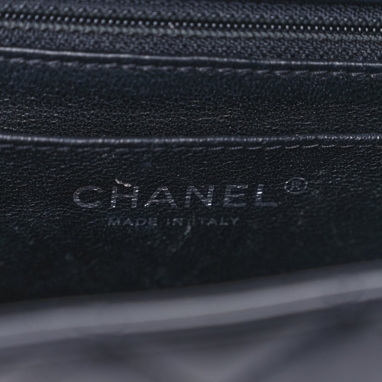 Chanel Lambskin Quilted Mini Rectangular Flap Black