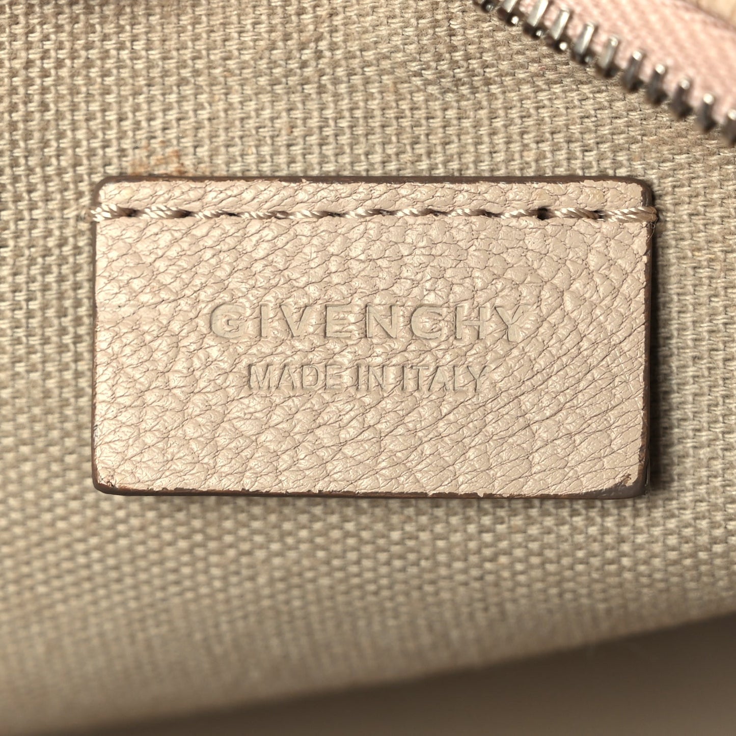 Givenchy Sugar Goatskin Medium Antigona Pouch  Nude