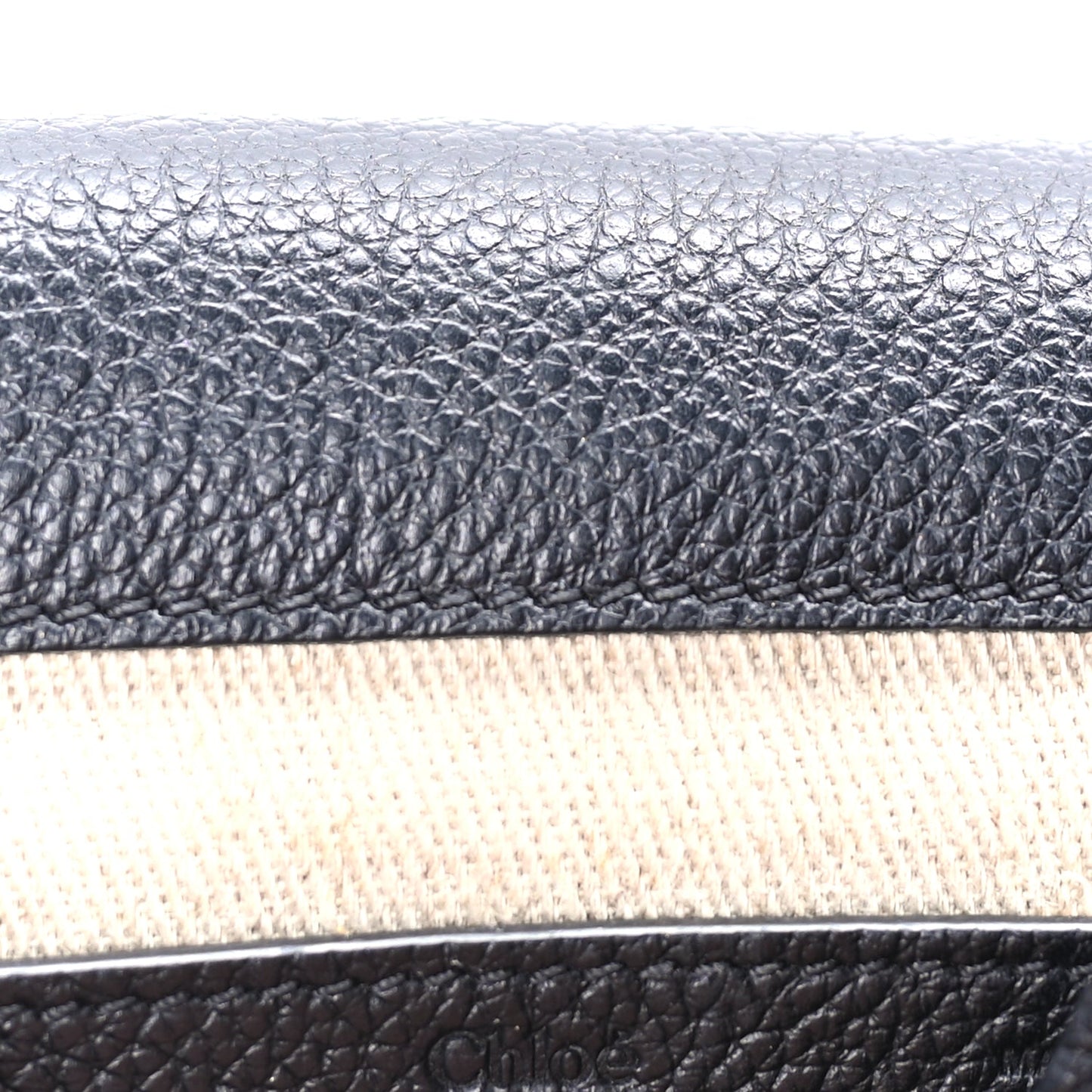 Chloe Calfskin Mini Marcie Round Crossbody Bag  Black