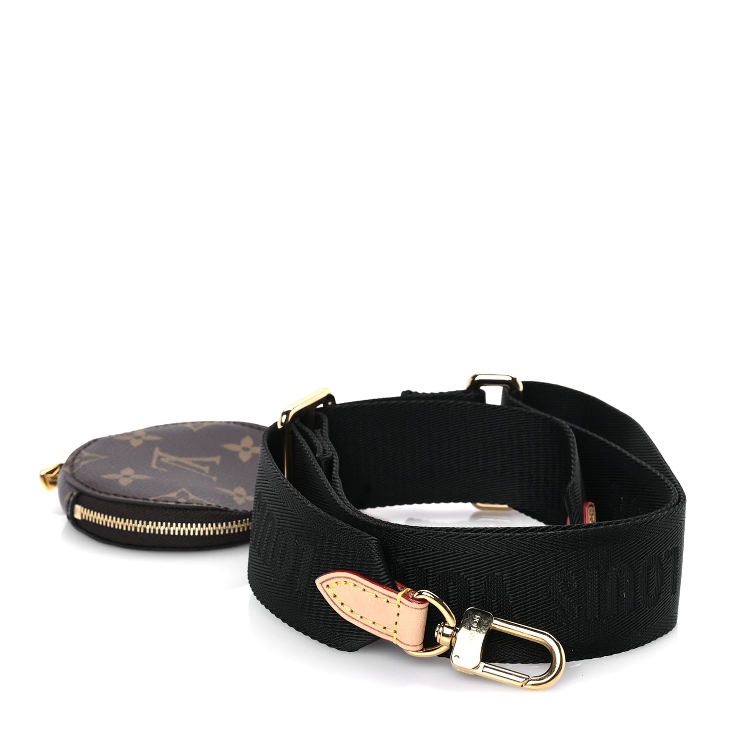 Louis Vuitton Monogram Multi Pochette Accessories Bandouliere Shoulder Strap Black