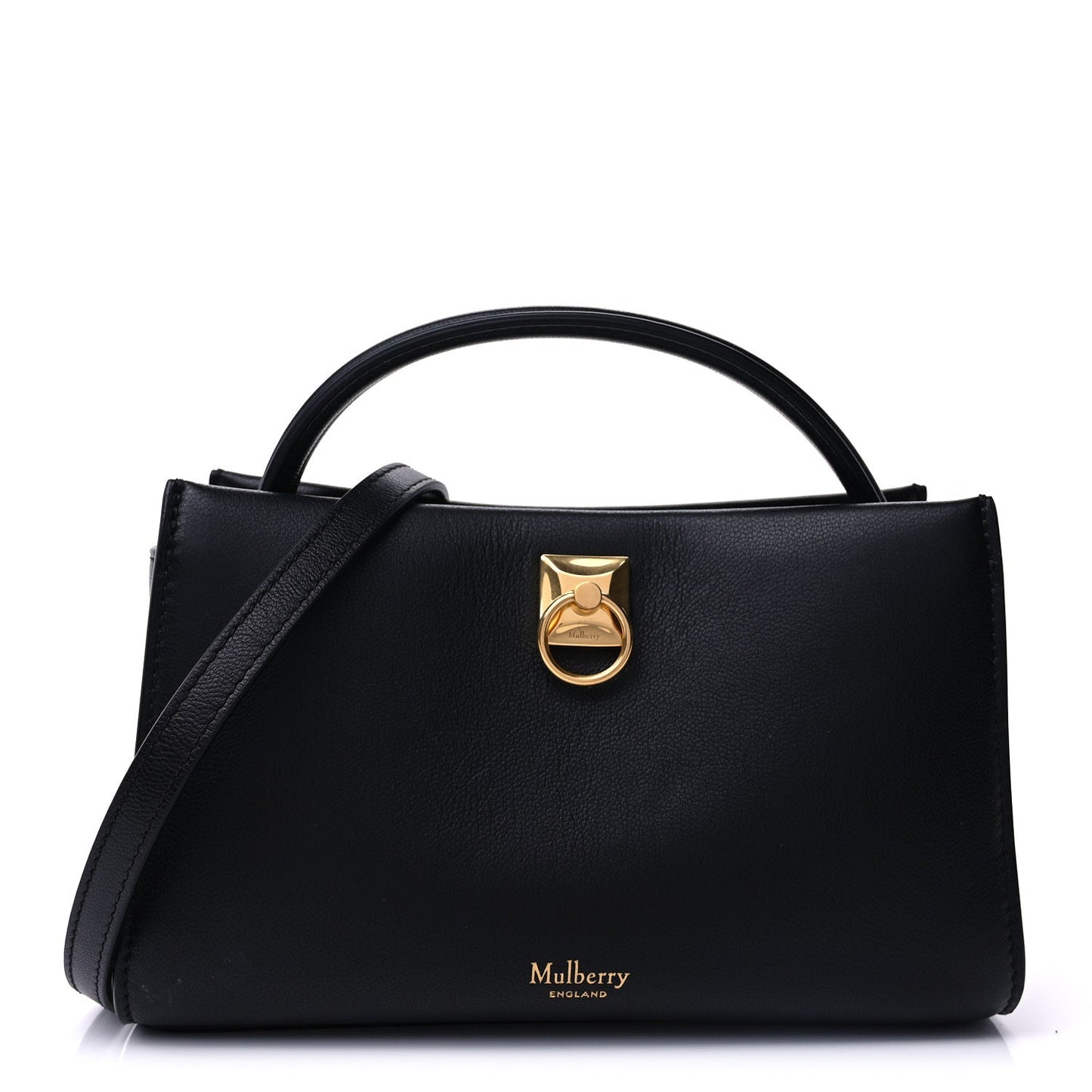 Mulberry Micro Classic Grain Mini Iris Tote Black