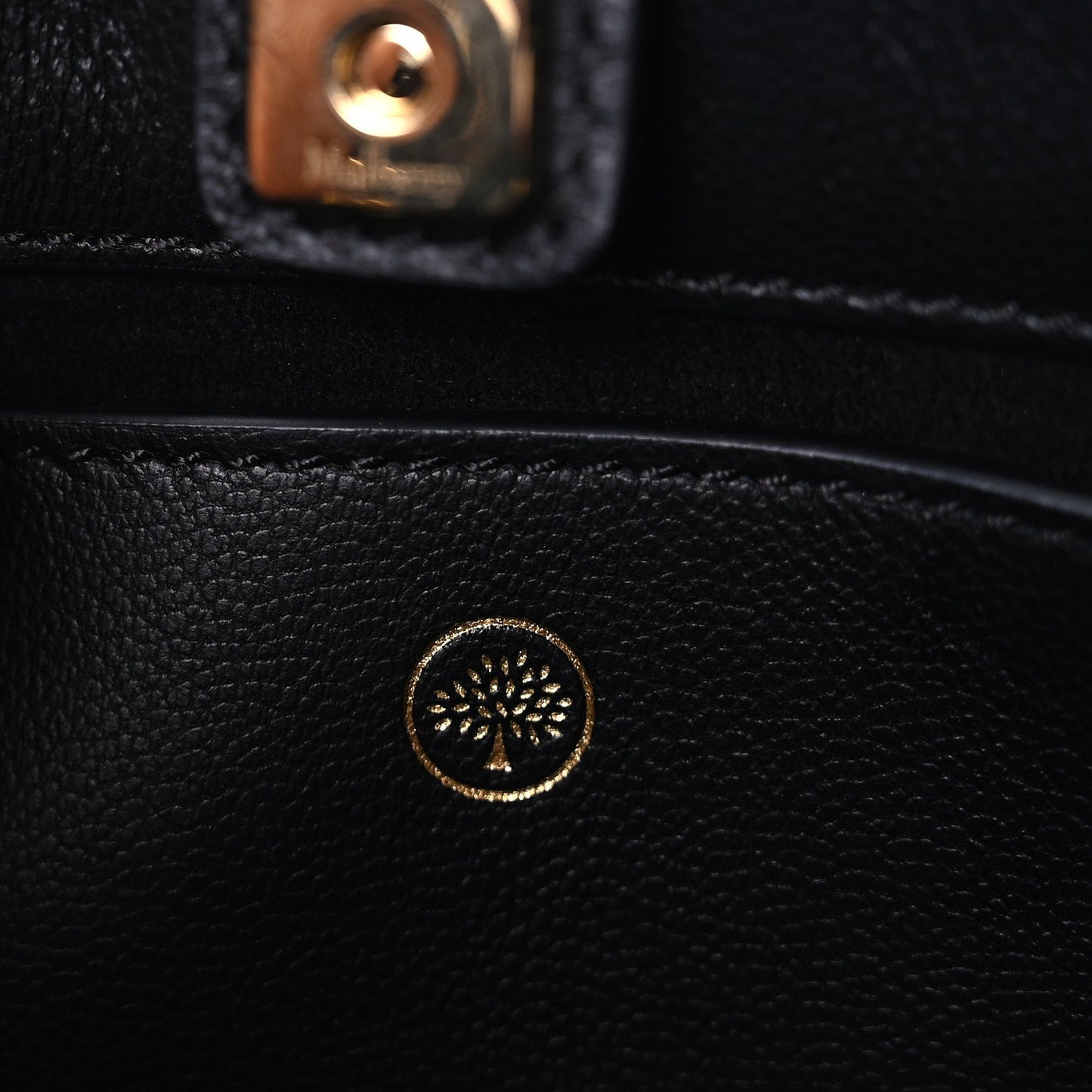 Mulberry Micro Classic Grain Mini Iris Tote Black