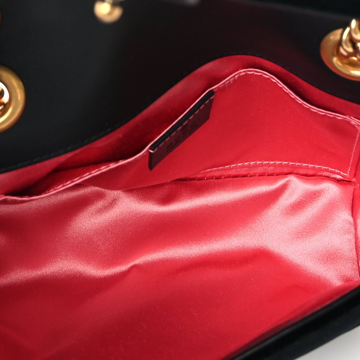 Gucci Velvet Matelasse Mini GG Marmont Shoulder Bag  Black