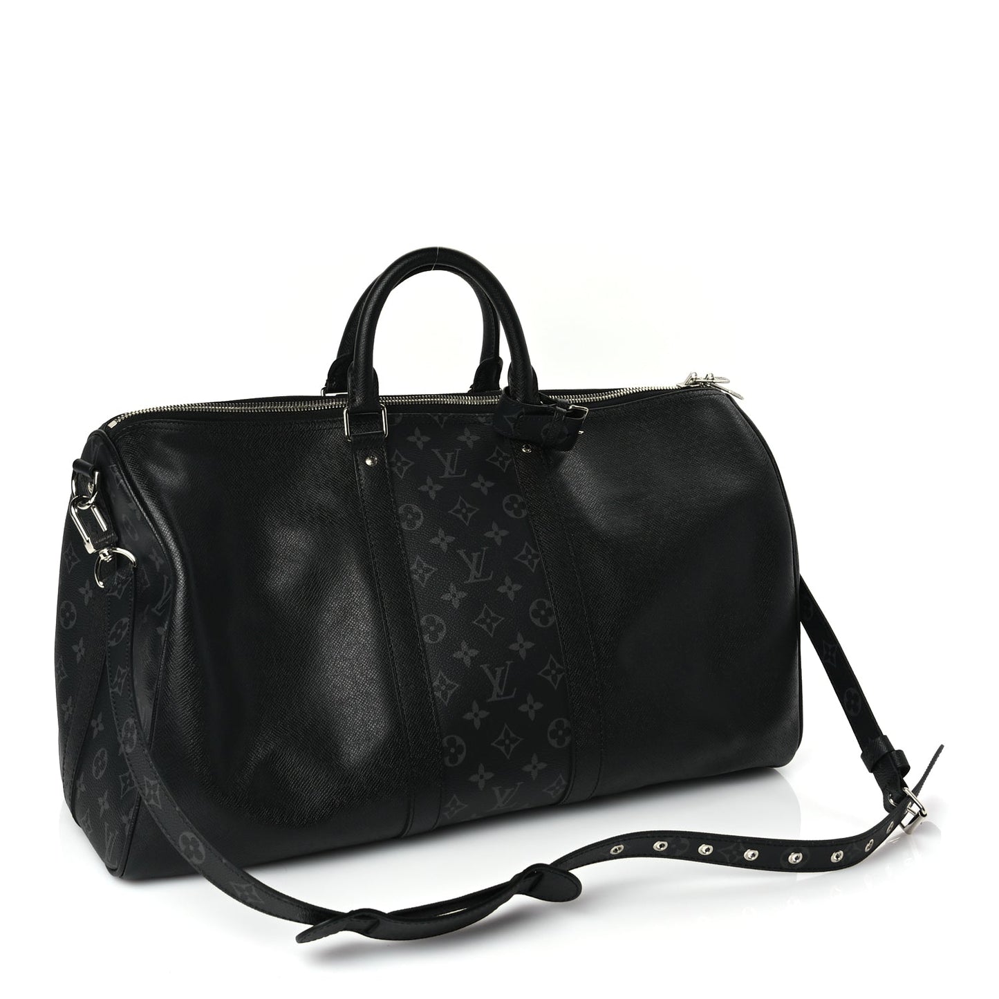 Louis Vuitton Taiga Monogram Eclipse Keepall Bandouliere 50