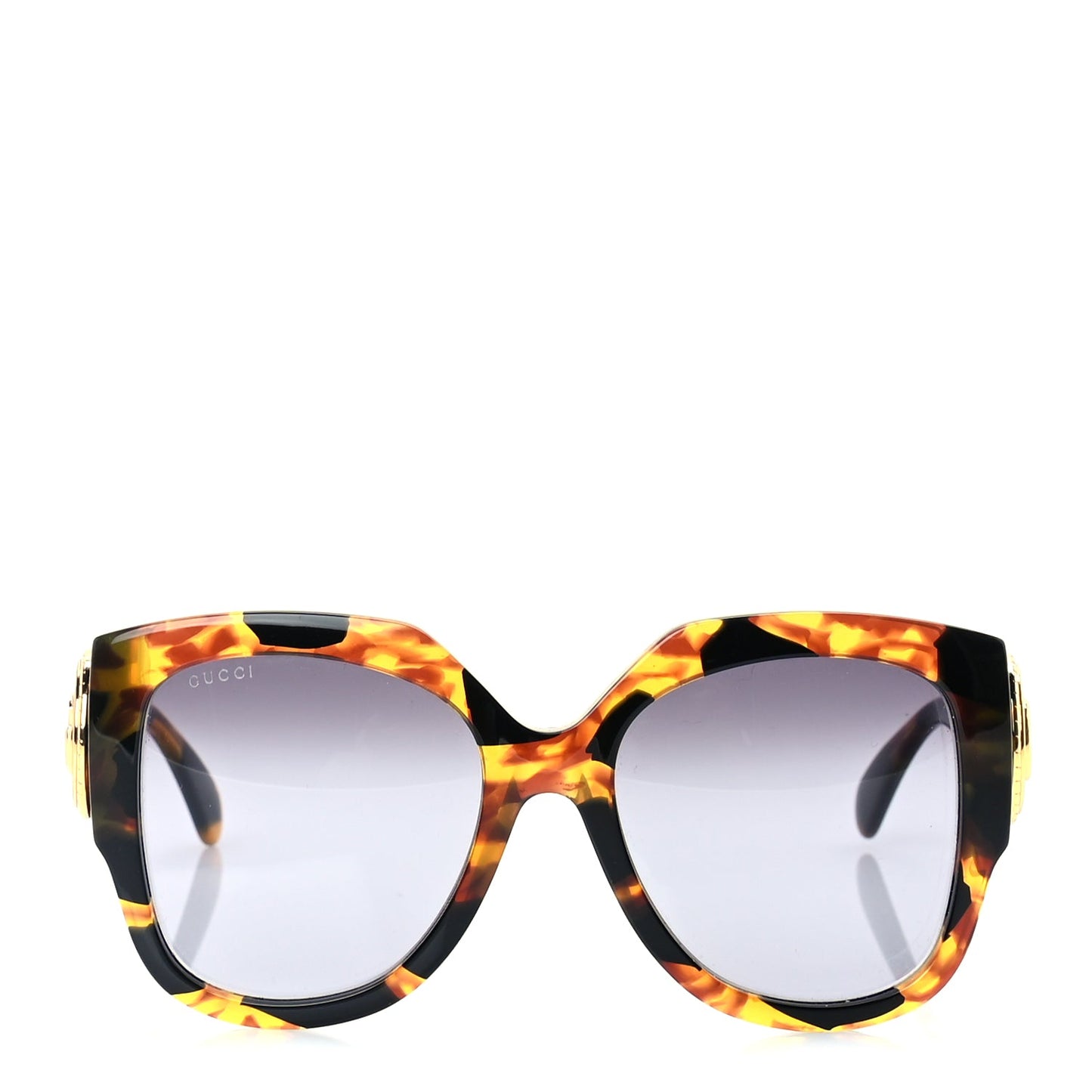 Gucci Acetate Square Frame Sunglasses GG1407S  Tortoiseshell