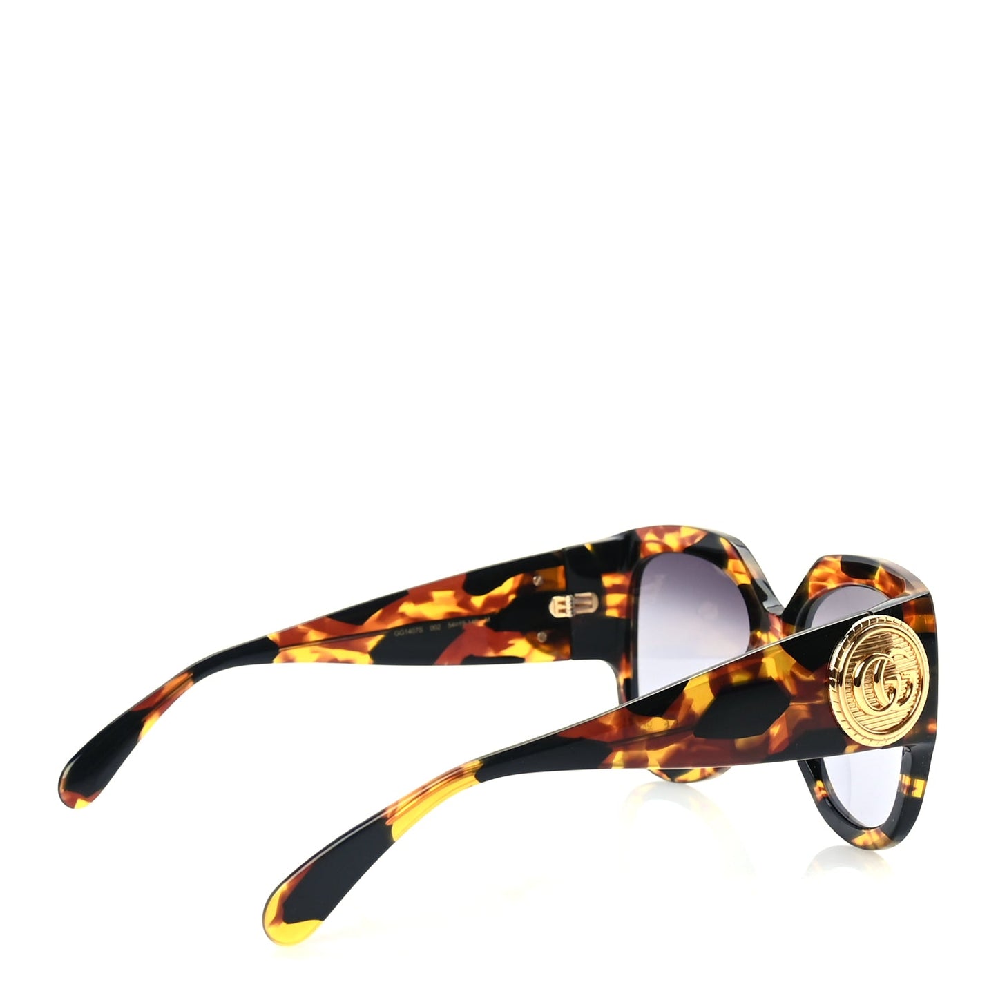 Gucci Acetate Square Frame Sunglasses GG1407S  Tortoiseshell