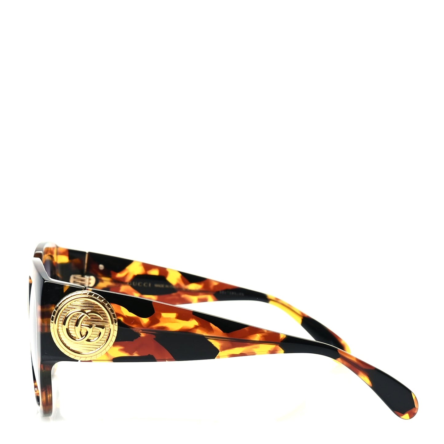 Gucci Acetate Square Frame Sunglasses GG1407S  Tortoiseshell