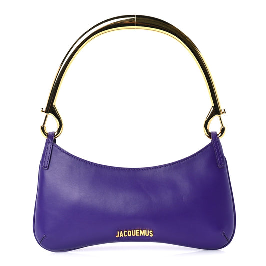 Jacquemus Smooth Calfskin Le Bisou Mousqueton  Purple