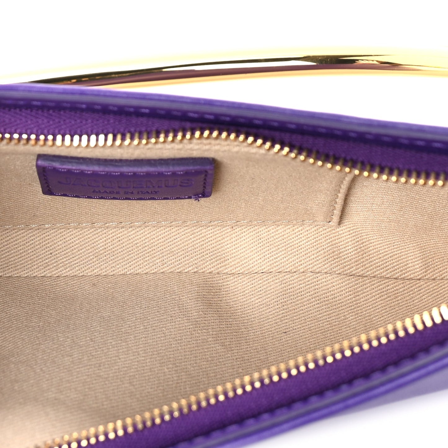 Jacquemus Smooth Calfskin Le Bisou Mousqueton  Purple