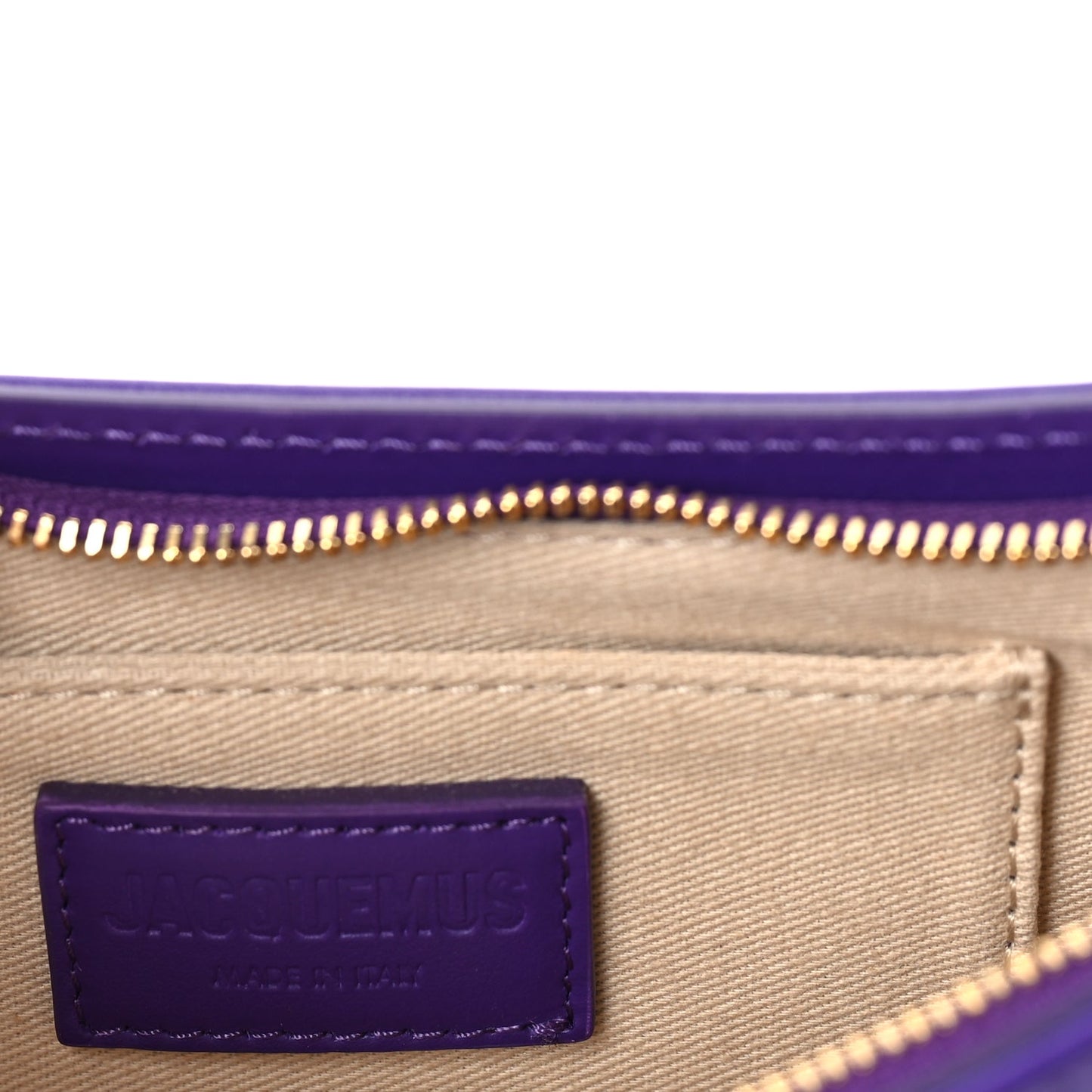 Jacquemus Smooth Calfskin Le Bisou Mousqueton  Purple