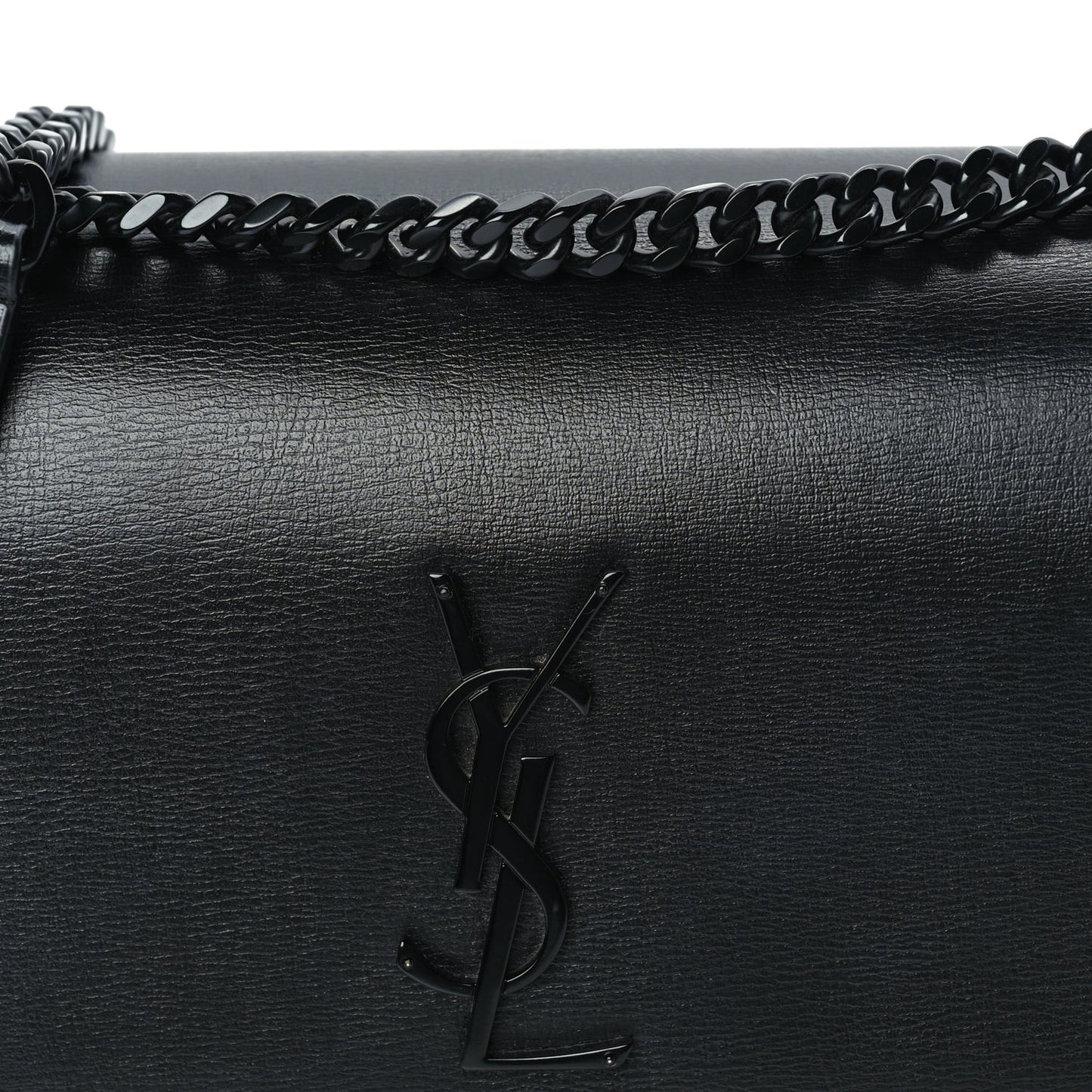 Saint Laurent Calfskin Medium Monogram Monochrome Sunset Black