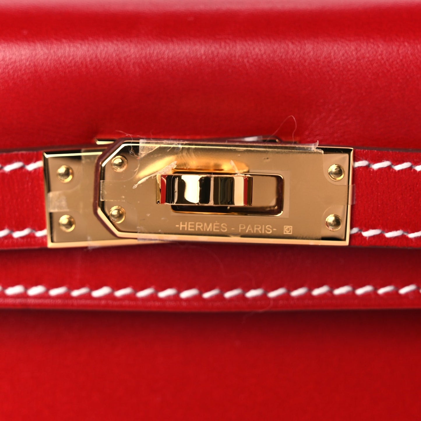 Hermes  Box Mini Kelly Sellier 20 Rouge Piment