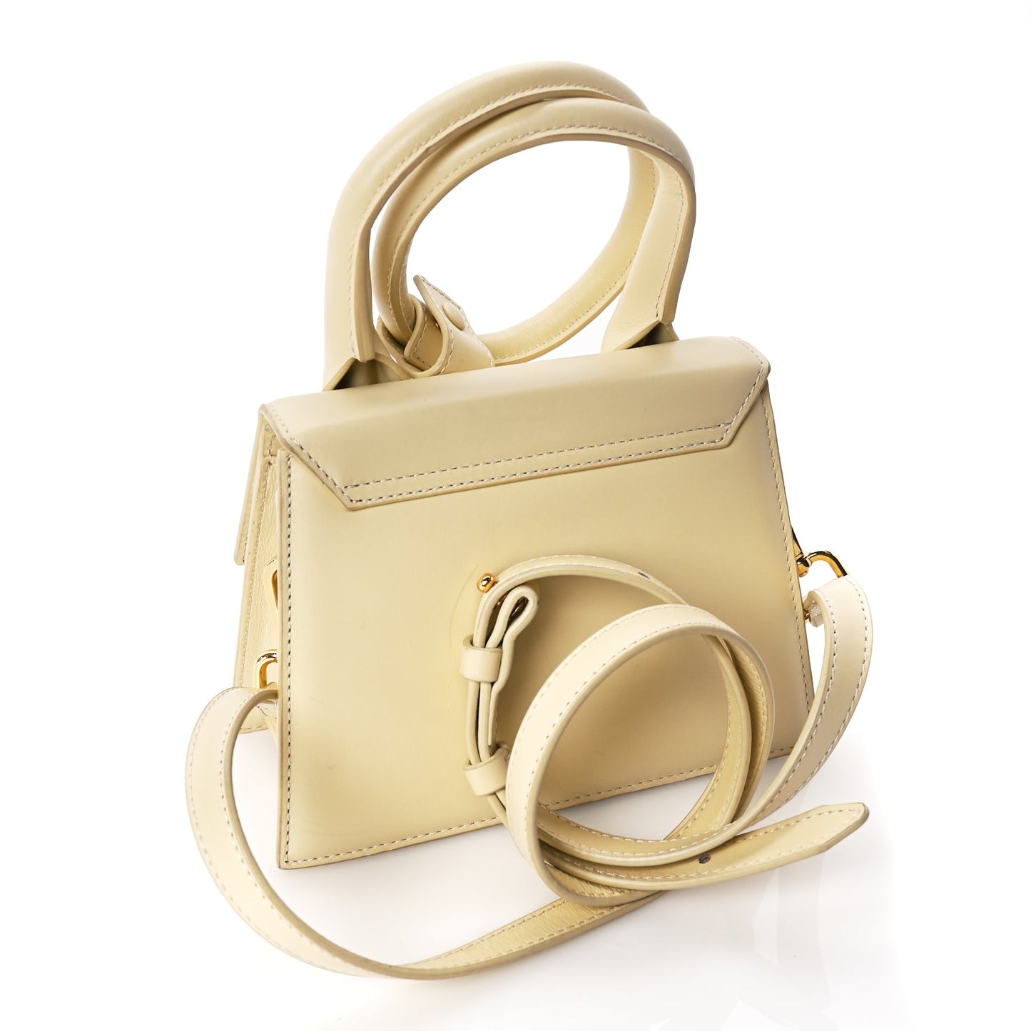 Jacquemus Smooth Calfskin Le Chiquito Noeud Beige