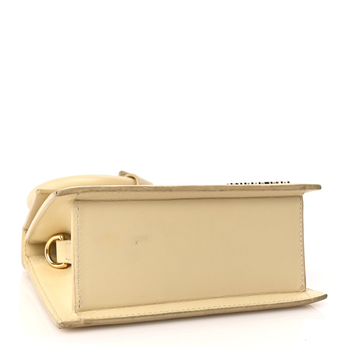 Jacquemus Smooth Calfskin Le Chiquito Noeud Beige