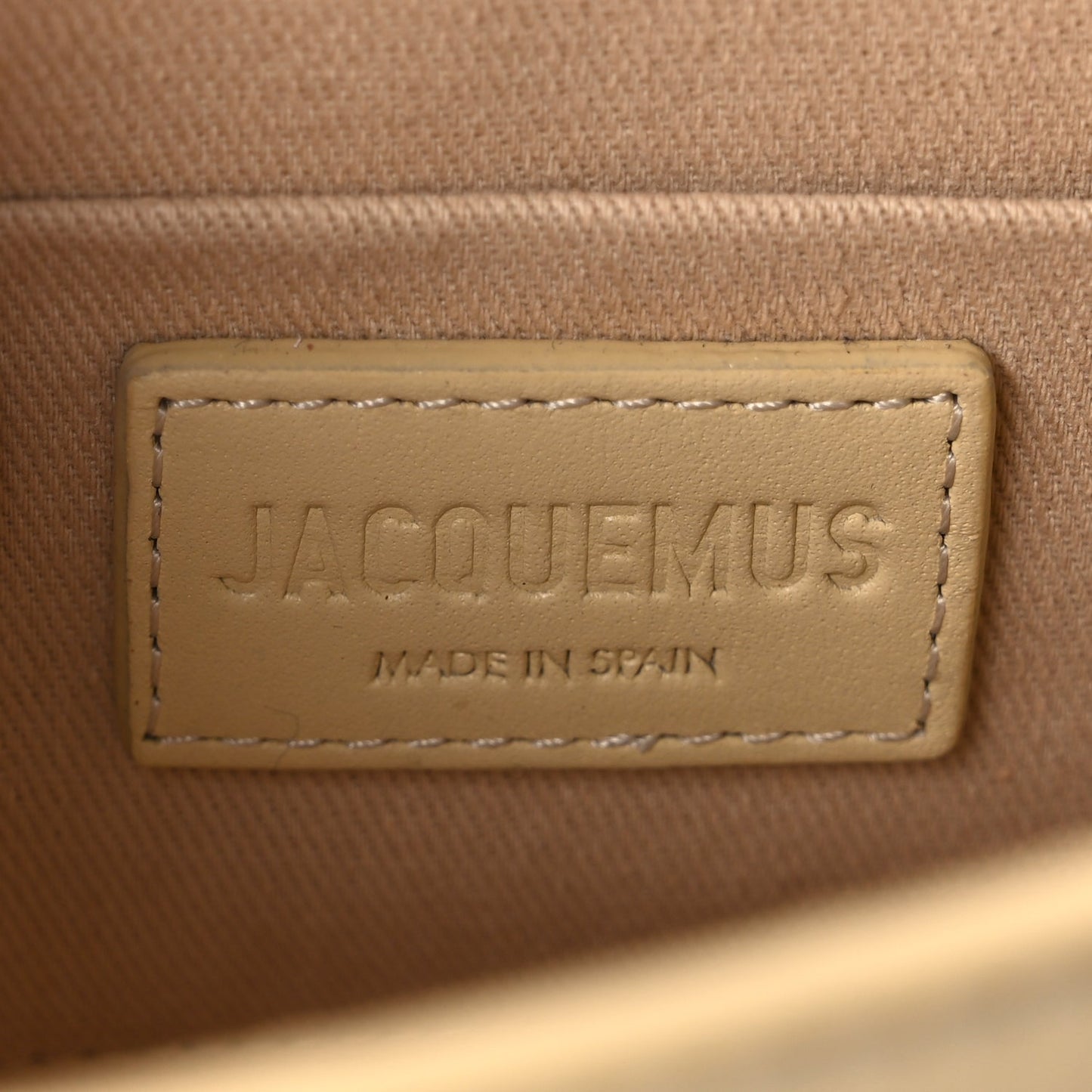 Jacquemus Smooth Calfskin Le Chiquito Noeud Beige