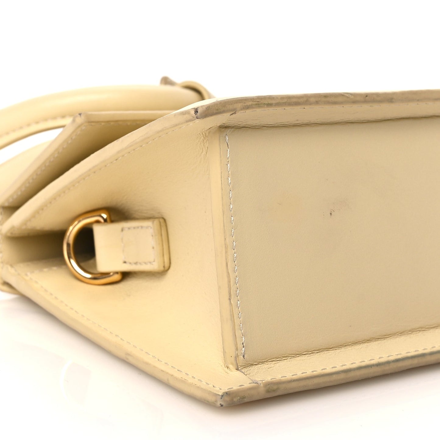 Jacquemus Smooth Calfskin Le Chiquito Noeud Beige