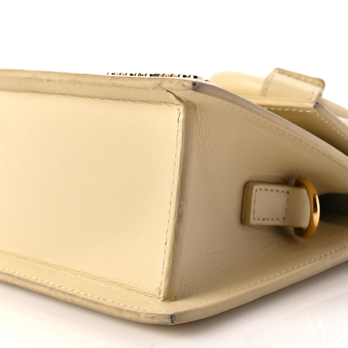 Jacquemus Smooth Calfskin Le Chiquito Noeud Beige